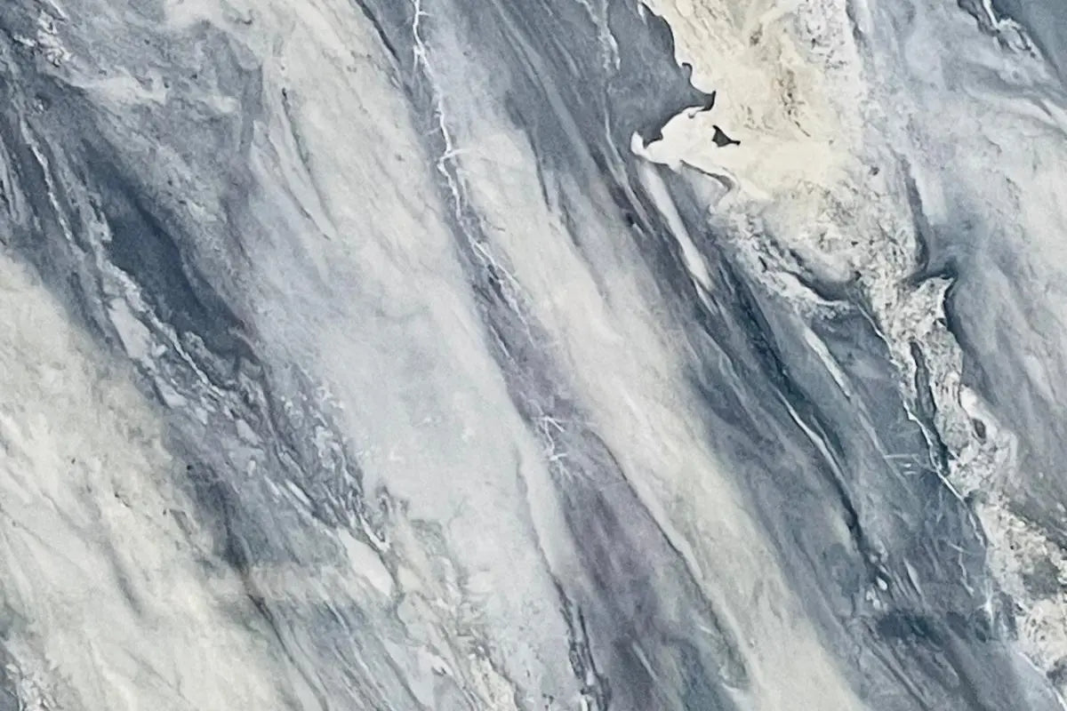 Eco-stone wall panel Midnight Lagoon, dark marble alternative.