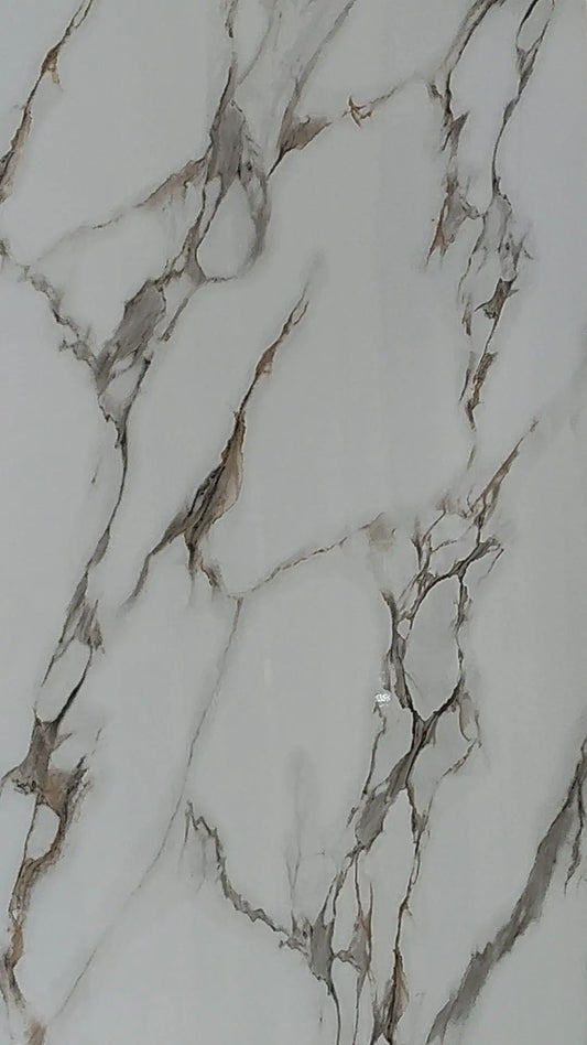 Eco-stone wall panel Palladium Stream, luxury marble-inspired panel.